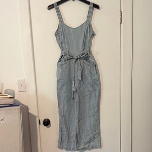 Rewash Blue and White Striped Jumpsuit